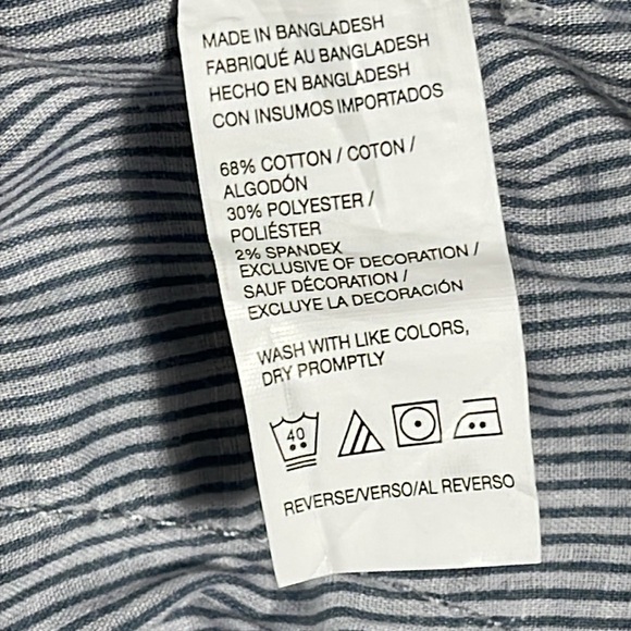 Izod mens grey basic flat front 9" inseam chino shorts - size 38 - Picture 7 of 11